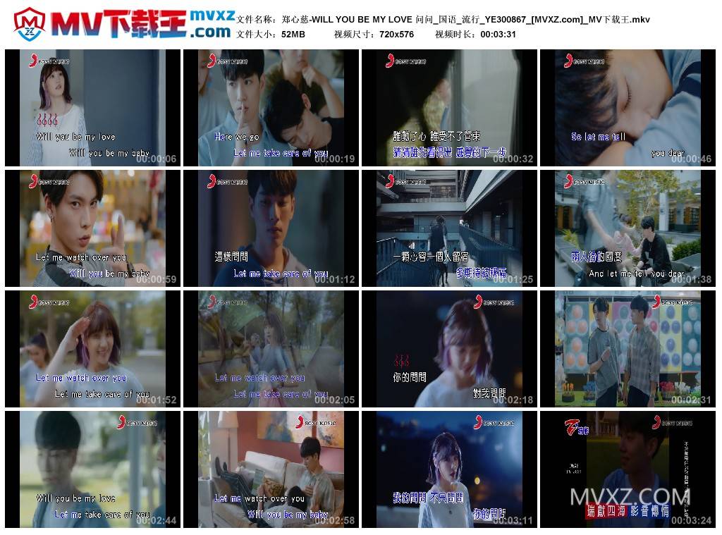 郑心慈-WILL YOU BE MY LOVE 问问_国语_流行_YE300867